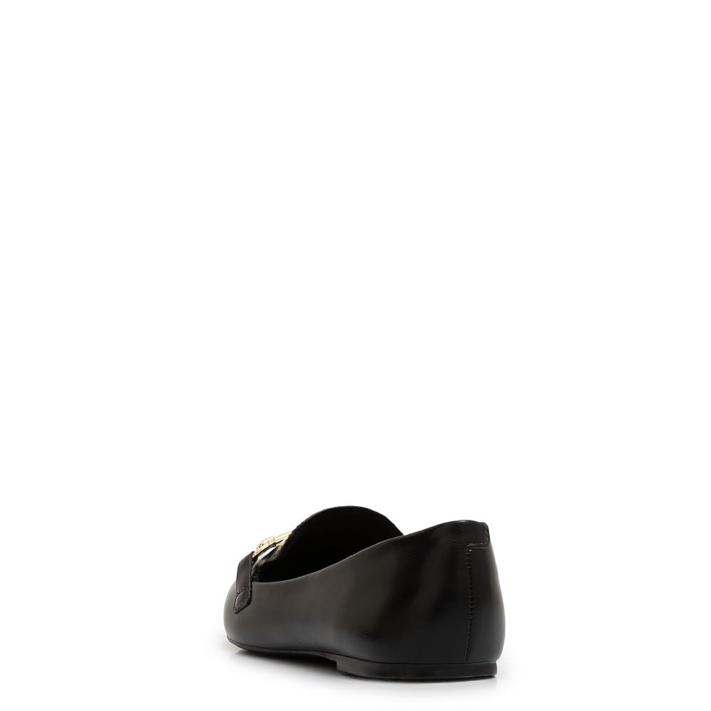 Mocassim Bico Fino Bridão Preto